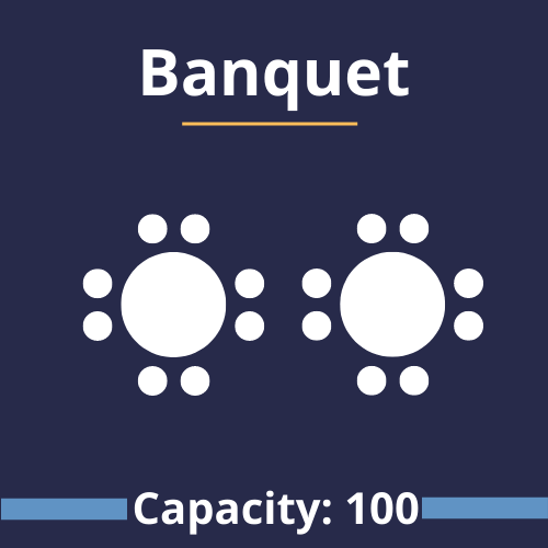 Banquet style room layout